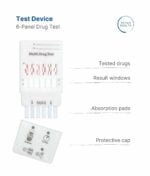 Patris Health - Multidrug Urine Drug Test (6 drugs) - Test device
