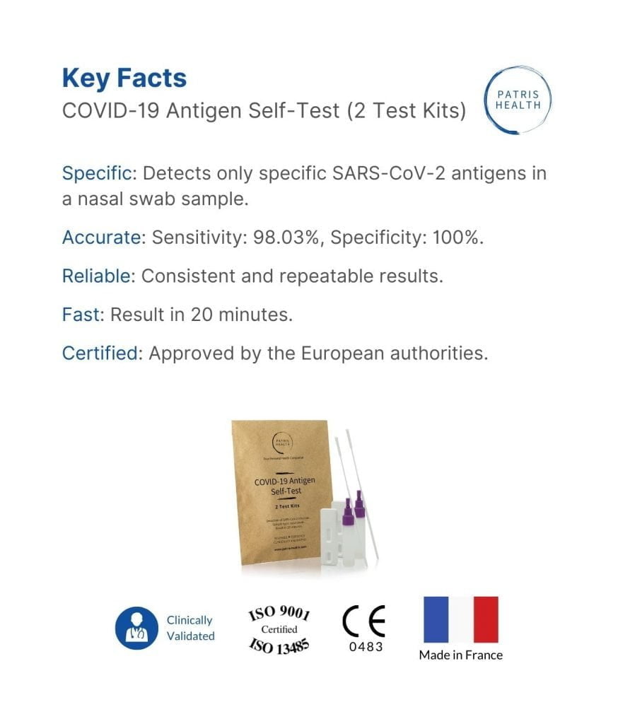 Patris Health - Key facts about the COVID-19 Antigen Self-Test for Home Use