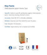 Key Facts about the Patris Health® Helicobacter pylori Home Test.