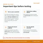 Patris Health Coeliac Disease Home Test important tips before testing