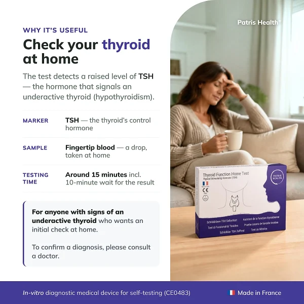 Patris Health Thyroid TSH Home Test test purpose and key facts