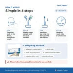 How to use the Patris Health Home Strep A Test step by step
