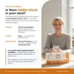 Overview infographic of the Patris Health FIT Home Test with key product information
