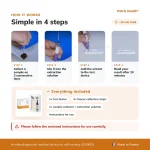 4-step instructions for using the Patris Health FIT Home Test