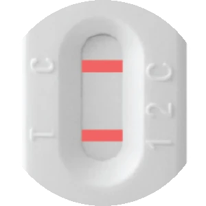 Positive calprotectin test result – two red lines, at C and at T