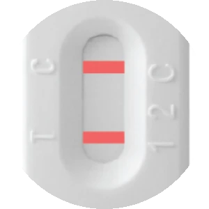 Iron Deficiency Home Test result window, two lines, at C and at T: normal